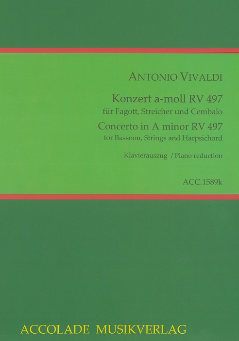 Vivaldi: Fagottkonzert a-moll F VIII/7<br>RV 497 - KA / Accolade