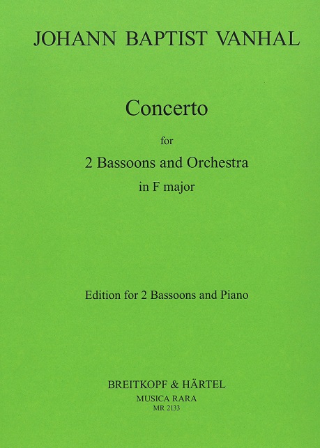 Joh.B. Vanhal: Konzert F-Dur<br>für 2 Fagott + Orchester - KA /MR