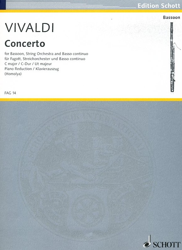 Vivaldi: Fagottkonzert C-Dur F VIII/17<br>RV 472 - KA