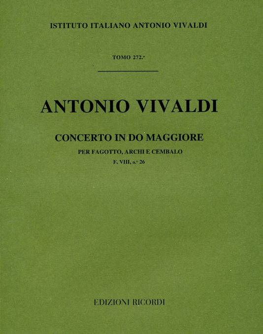 Vivaldi: Fagottkonzert C-Dur F VIII/26<br>RV 479 - Partitur
