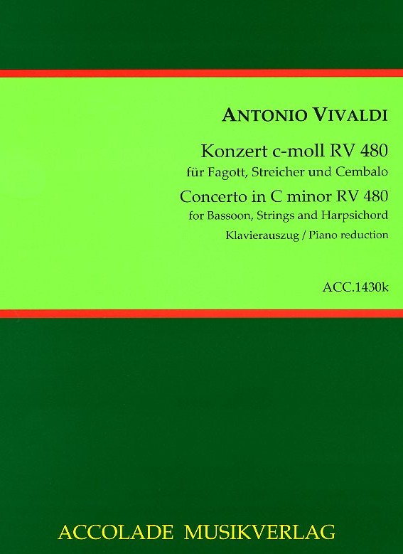 Vivaldi: Fagottkonzert c-moll VIII/14<br>RV 480 - KA - Accolade