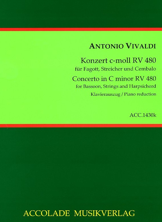 Vivaldi: Fagottkonzert c-moll VIII/14<br>RV 480 - KA - Accolade