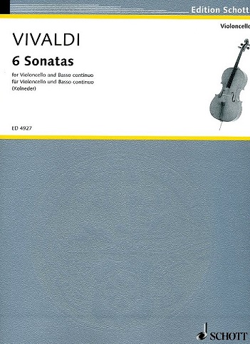 A. Vivaldi: 6 Sonaten fr Cello (Fagott)<br>+ BC / RV 40/41/43/45/46/47 /Schott