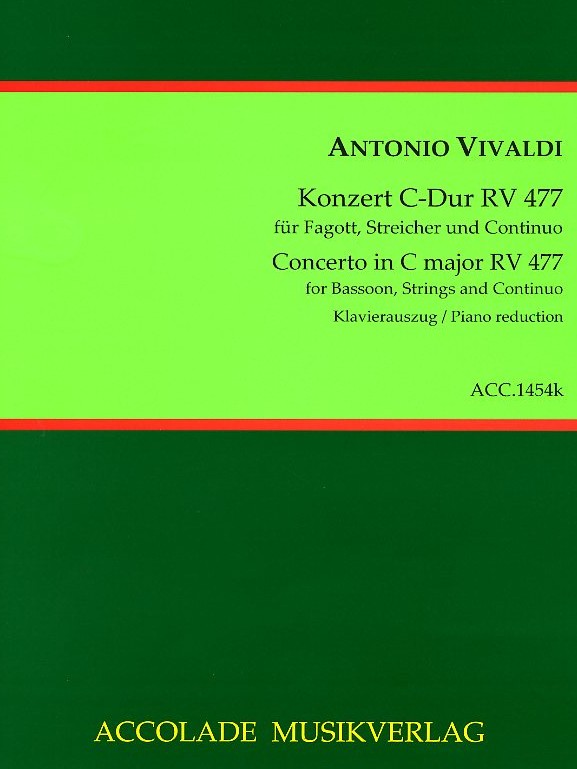 Vivaldi: Fagottkonzert C-Dur F VIII/13<br>RV 477 - KA / Accolade