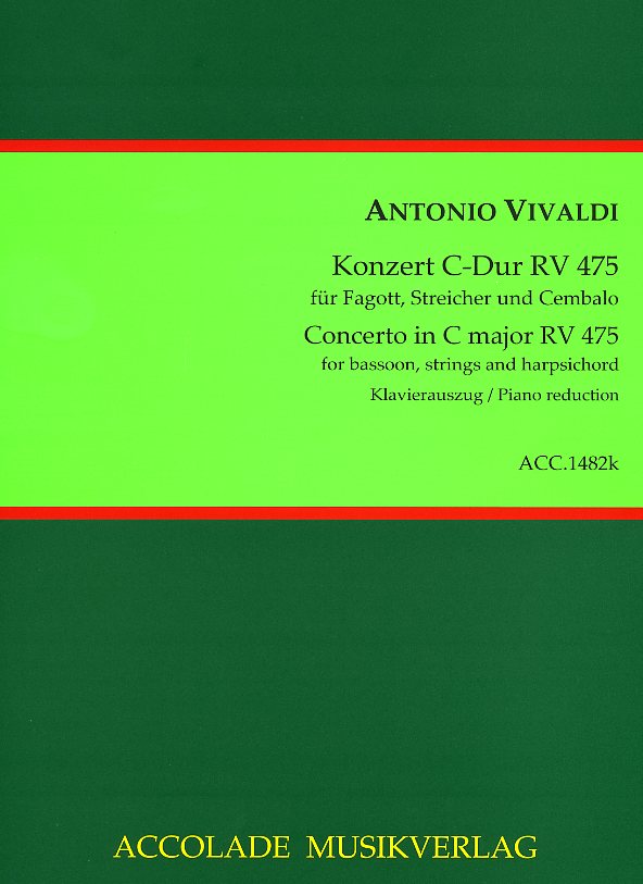 Vivaldi: Fagottkonzert C-Dur F VIII/21<br>RV 475 - KA / Accolade