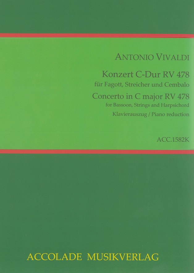 Vivaldi: Fagottkonzert C-Dur F VIII/3<br>RV 478 - KA 7 Accolade