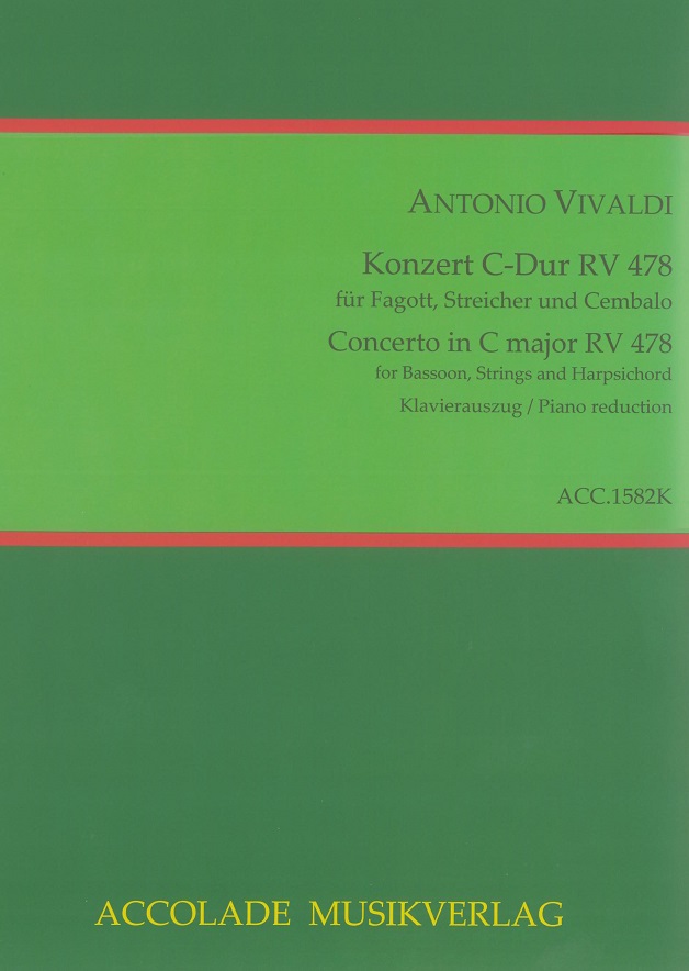 Vivaldi: Fagottkonzert C-Dur F VIII/3<br>RV 478 - KA / Accolade