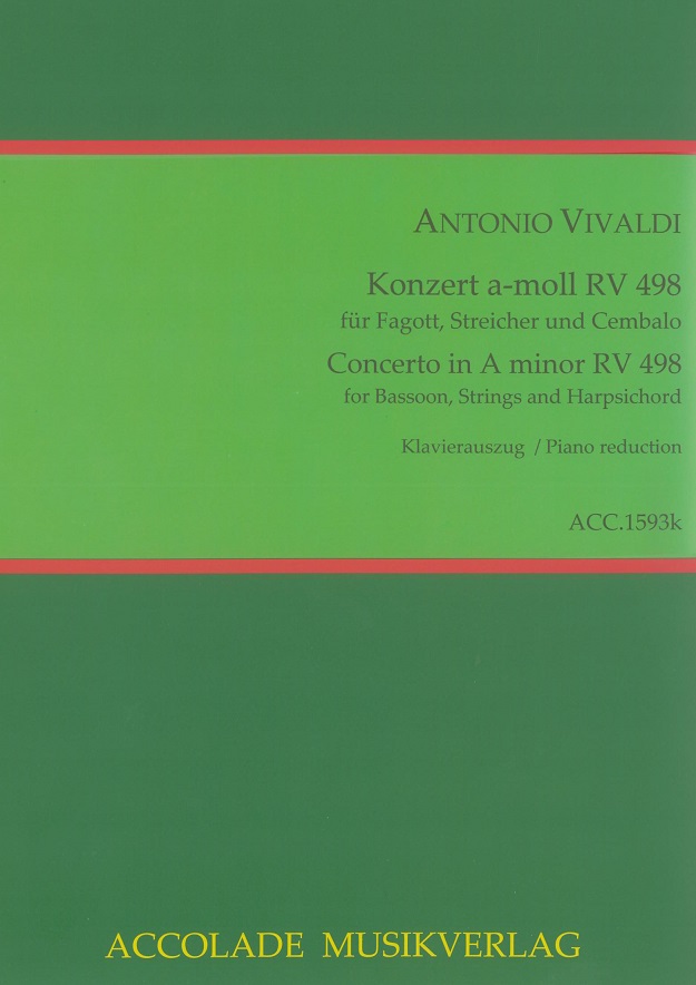Vivaldi: Fagottkonzert a-moll F VIII/2<br>RV 498 - KA / Accolade