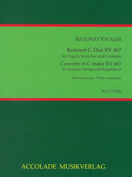 Vivaldi: Fagottkonzert C-Dur F VIII/18<br>RV 467 - KA - Accolade
