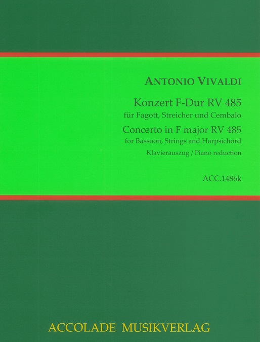 Vivaldi: Fagottkonzert F-Dur F VIII/8<br>RV 485 - KA (Accolade)