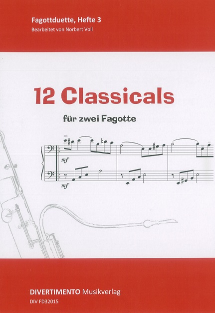 N. Voll: 12 Classicals fr 2 Fagotte<br>