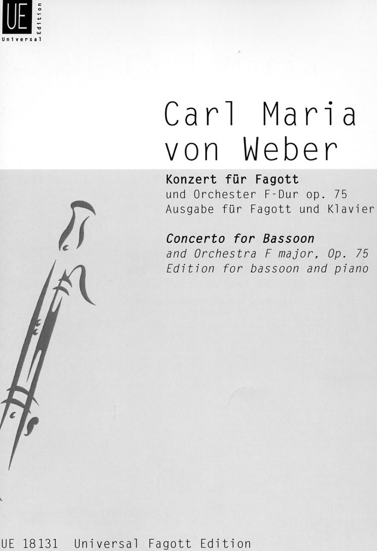 C.M. v. Weber: Konzert F-Dur op. 75<br>Fagott + Orchester - KA /W. Waterhouse