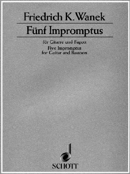 Fr.K. Wanek: 5 Impromptus fr Fagott +<br>Gitarre