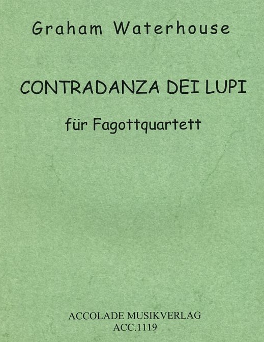 G. Waterhouse: Contradanza dei Lupi<br>fr 4 Fagotte - Stimmen + Partitur