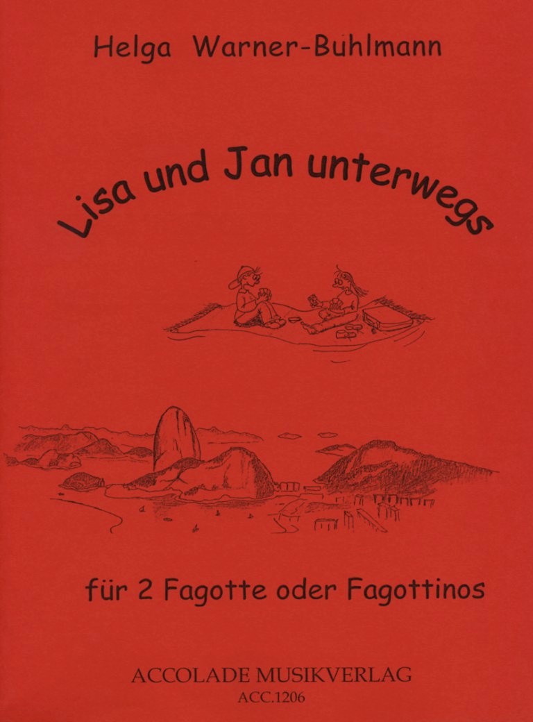 H. Warner-Buhlmann(*1961): Lisa + Jan<br>unterwegs - 2 Fagotte o. Fagottinos