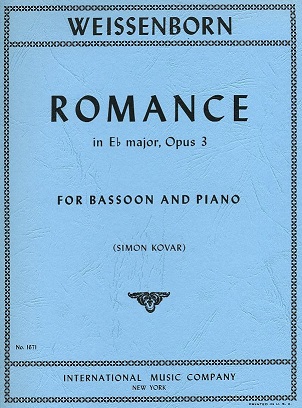 J. Weissenborn: Romance in Es-Dur op.3<br>Fagott + Klavier