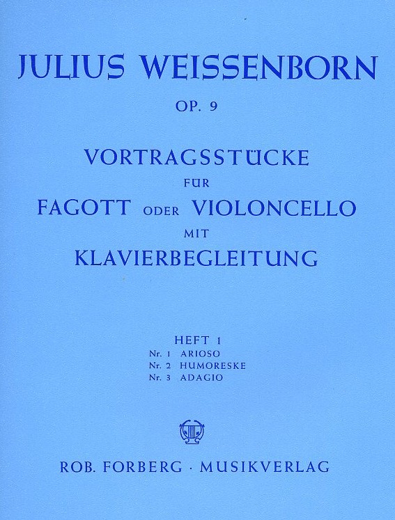 J. Weissenborn: Vortragstcke fr<br>Fagott + Klavier op. 9  Heft 1