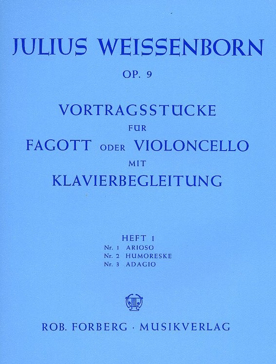J. Weissenborn: Vortragstcke fr<br>Fagott + Klavier op. 9  Heft 1