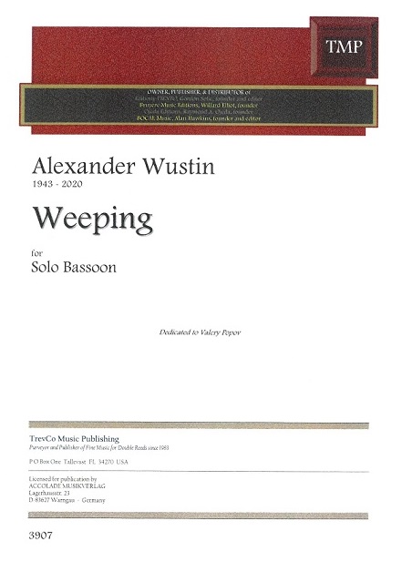 A. Wustin: Weeping<br>Fagott Solo