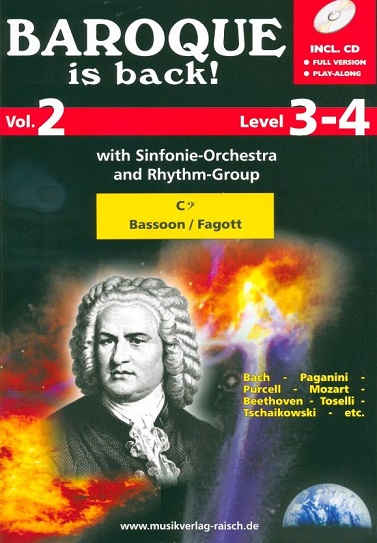 Baroque is back! Vol. 2<br>für Fagott - mit CD-Begleitung