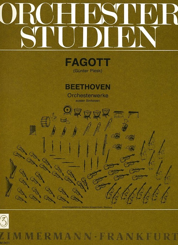 Orchesterstudien Beethoven-Orchesterwerk<br>für Fagott (Günther Piesk)