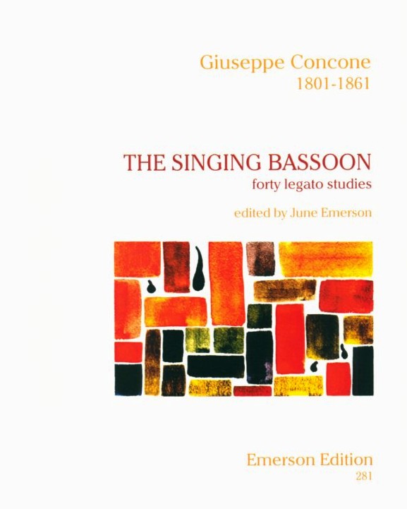 G. Concone(1801-61) The Singing Bassoon<br>Etuden für Fagott