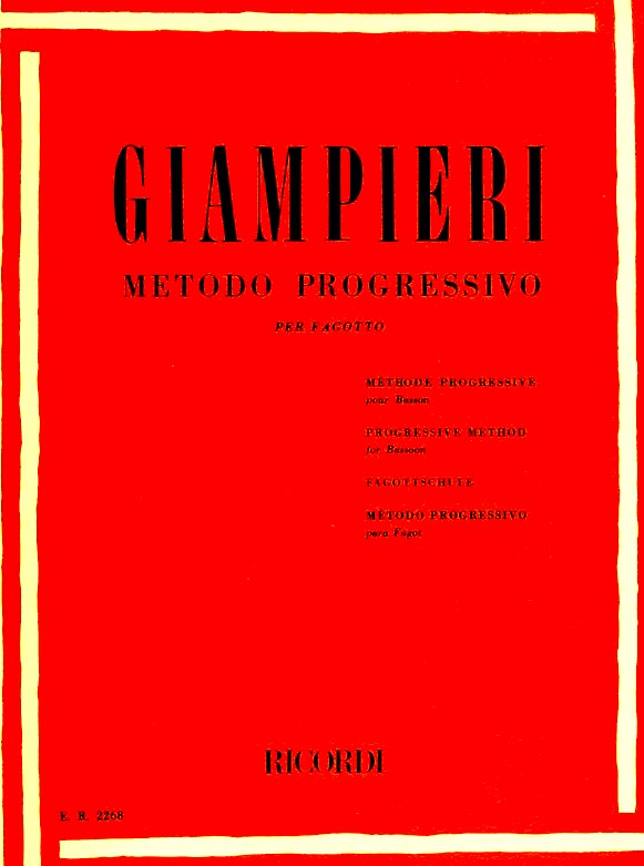 Giampieri: Metodo Progressivo für Fagott<br>