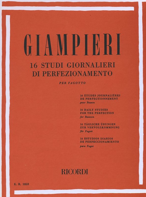 Giampieri: 16 Studi giornalieri di<br>perfezionamento - für Fagott