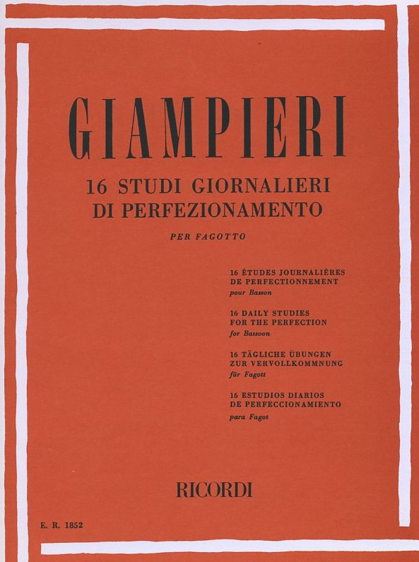 Giampieri: 16 Studi giornalieri di<br>perfezionamento - fr Fagott
