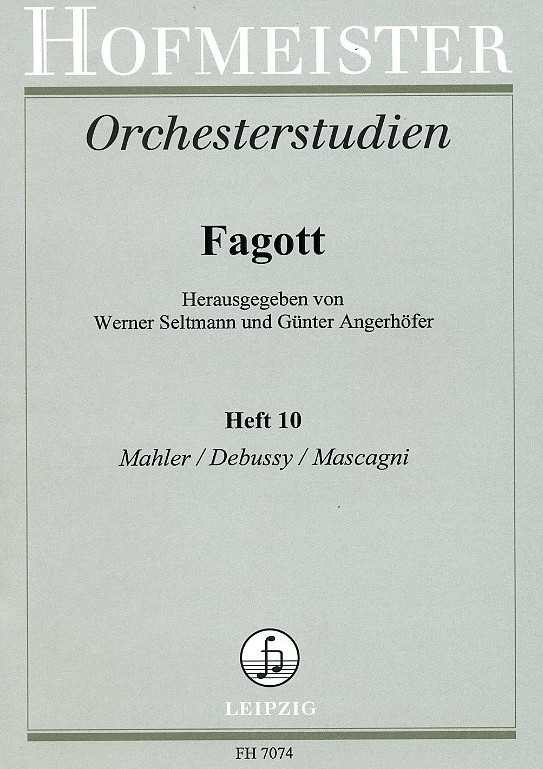 Orchesterstudien für Fagott -<br>Mahler/Debussy/Mascagni (10)