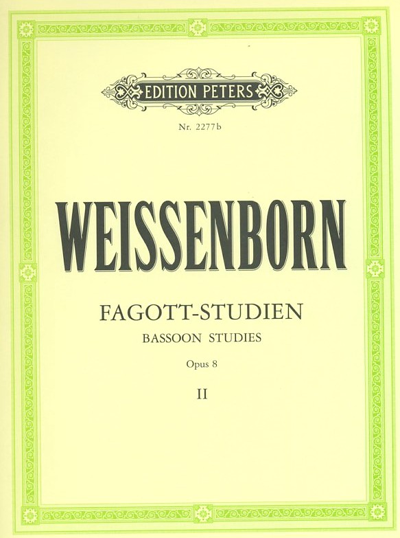Weissenborn  Fagottstudien fr Fort-<br>geschrittene Op. 8/2 - Peters