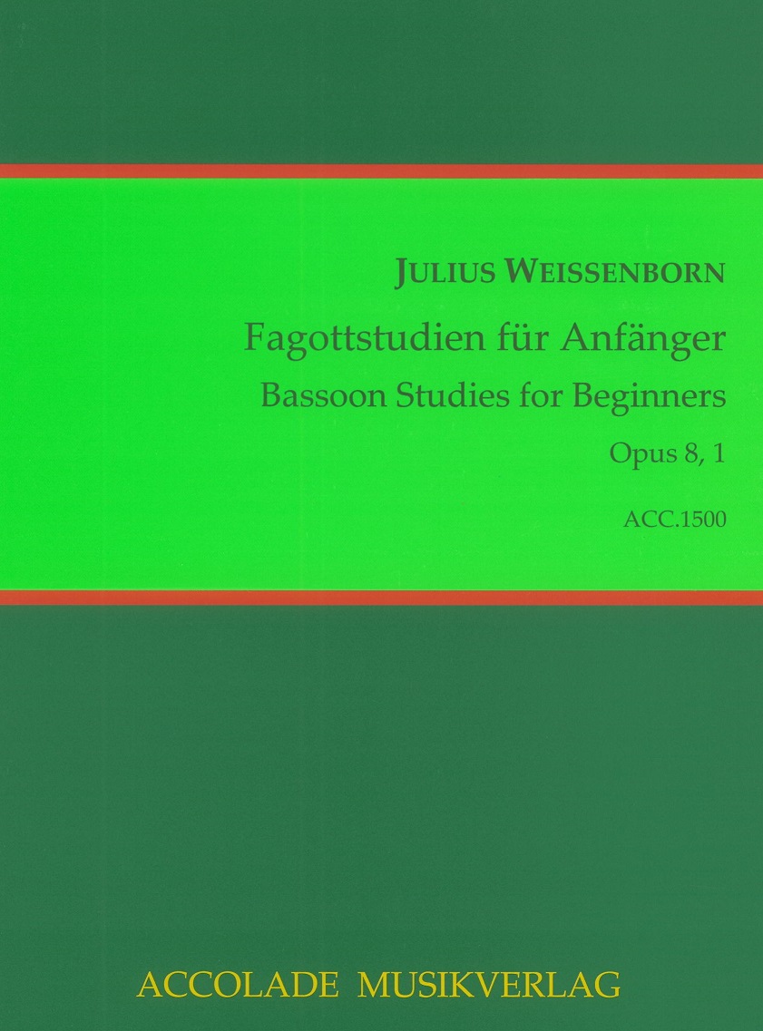 Weissenborn  Fagottstudien fr Anfnger<br>Op. 8/1 - Accolade (Neuausgabe)