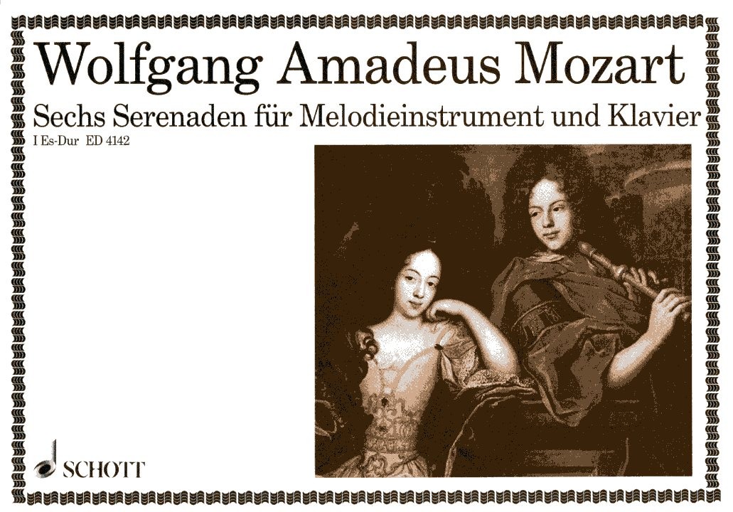 W.A. Mozart: Sechs Serenaden fr Alt-<br>blockflte + Klavier - I - Es-Dur