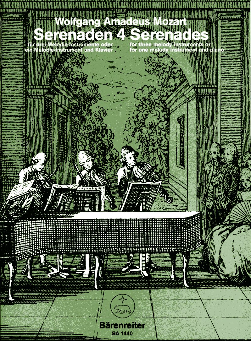 W.A. Mozart: Serenaden nach KV 439 b<br>fr 1 Melodieinstr. + Klavier - Nr. 4+5