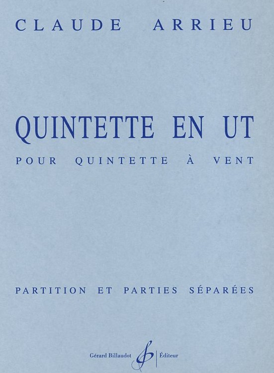 Cl. Arrieu: Quintett C-Dur für<br>Holzbläserquintett - Stimmen + Partitur