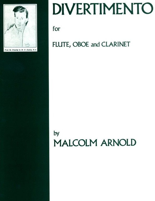 M. Arnold: Divertimento for Wind Trio<br>op. 37 / Fl., Oboe, Klar. - Stimmen