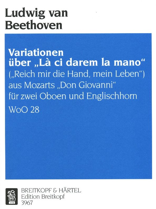 Beethoven: Variationen ber<br>&acute;Reich mir die Hand&acute; 2 Oboen + EH.