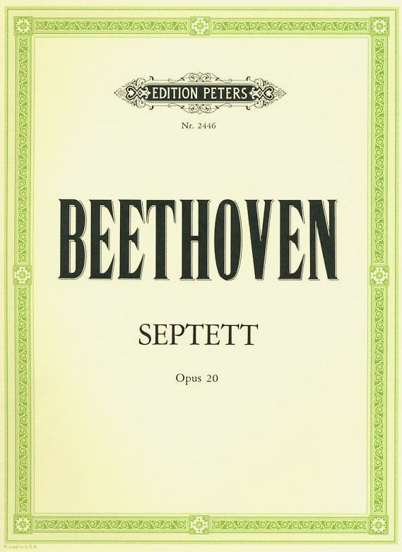 L. v. Beethoven: Septett Es-Dur op. 20<br>Klar/Fag/Hrn/ 4 Streicher - Stimmen