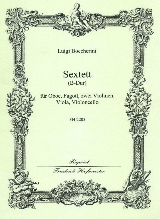 L. Boccherini: Sextett B-Dur für<br>Oboe, Fagott, 2 Viol., Viola, Vc.
