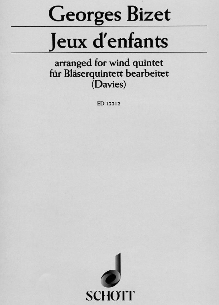 G. Bizet: Jeux d&acute;enfants für Bläser-<br>quintett bearbeitet (Davies)