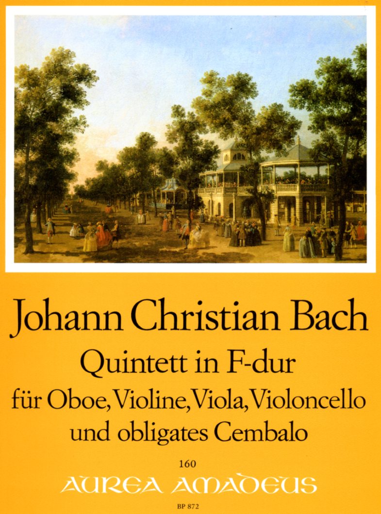 J.C. Bach: Quintett F-Dur op. 22/2 für<br>Oboe, Vl, Va, Vc + BC /Stimmen + Part.