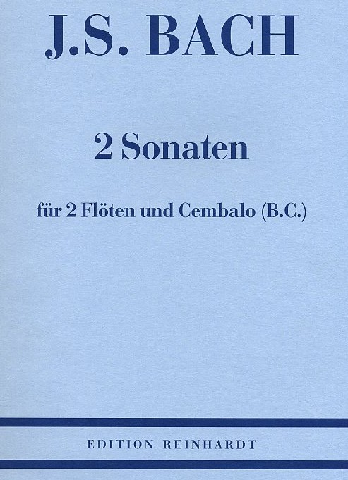 J.S. Bach: 2 Triosonaten 2 Flöten + BC<br>BWV 1028-D-Dur + BWV 1029g-moll