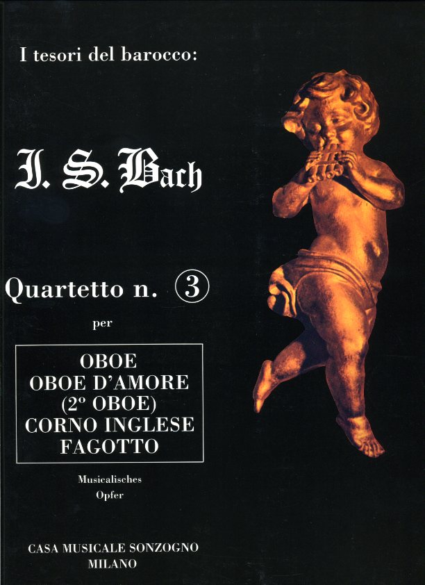 J.S. Bach: no.3 &acute;Das Musikalische Opfer&acute;<br>gesetzt für 2 Oboen, Engl. Horn + Fagott