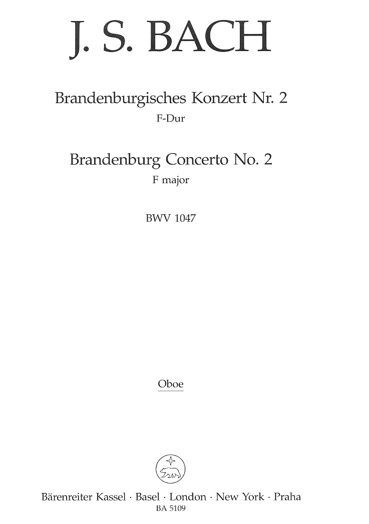 J.S. Bach: Brandenb. Konzert No. 2<br>Oboe