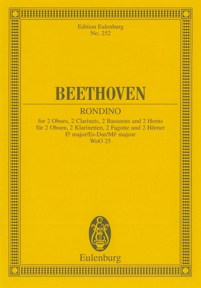 Beethoven: Bläseroktett Rondino Es-Dur<br>Partitur