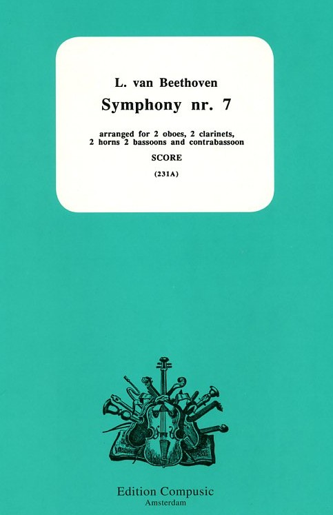 L. v. Beethoven: 7. Sinfonie - gesetzt<br>für Bläseroktett - Partitur