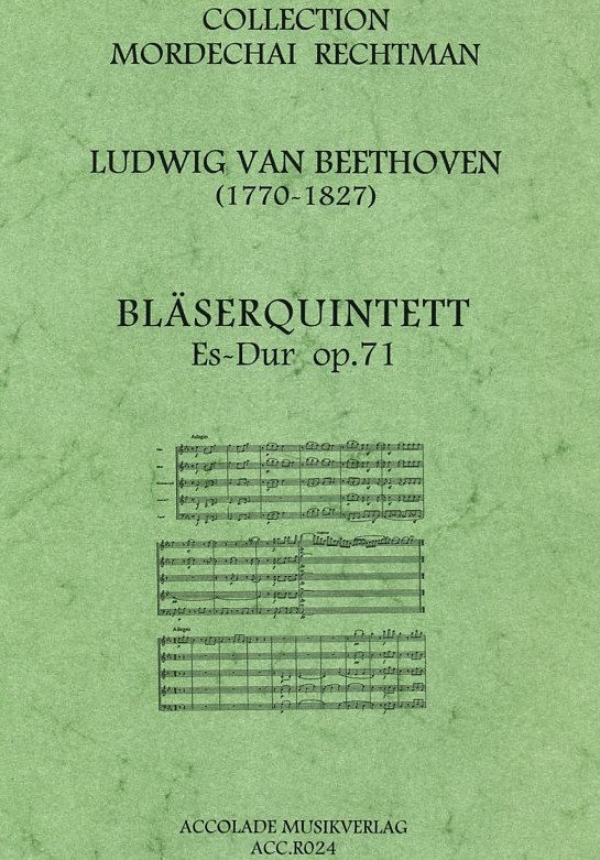 L.v.Beethoven: Bläserquintett Es-Dur<br>op. 71 - arr. M. Rechtmann