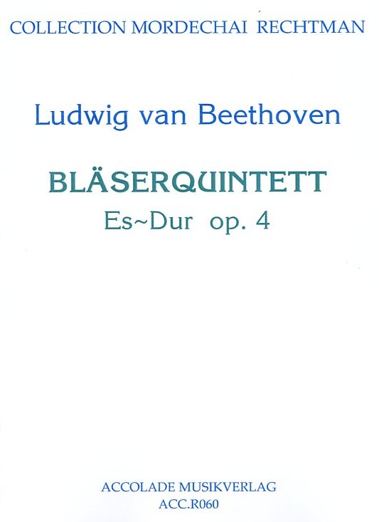 L.v.Beethoven: Bläserquintett Es-Dur<br>op. 4 - arr. M. Rechtmann - Sti. + Part.