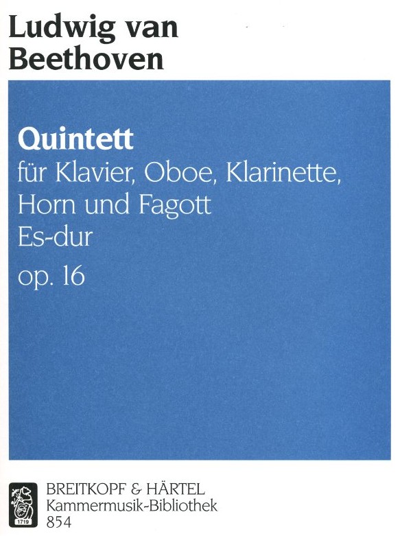 L.v. Beethoven: Quintett Es-Dur op. 16<br>Oboe, Klar. Hrn Fg + Kl./Stim. /Breitkop