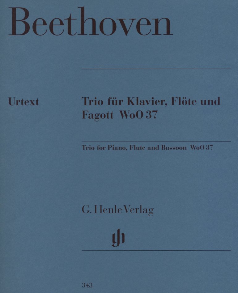 Beethoven: Trio op. 37 für Flöte, Fagott<br>+ Klavier / Henle